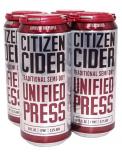 Citizen Cider - Unified Press Traditional Semi-Dry Cider 0