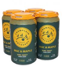 Champlain Orchards - Mac & Maple Semi-Sweet Hard Cider (4 pack 12oz cans) (4 pack 12oz cans)